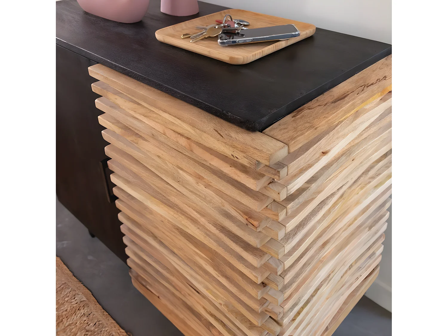 Petit buffet en bois de manguier Tino