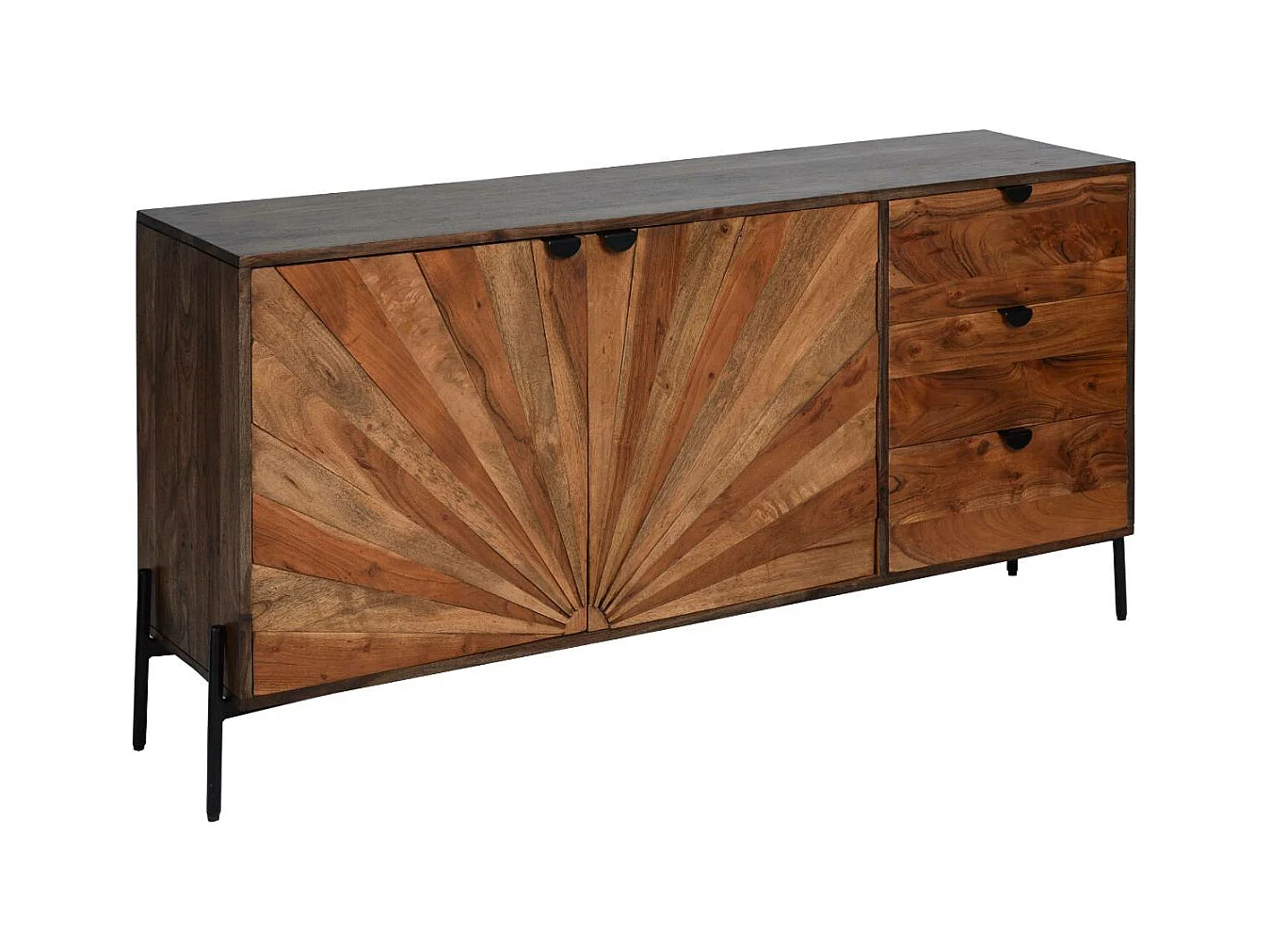 Buffet en bois d'acacia Elvira