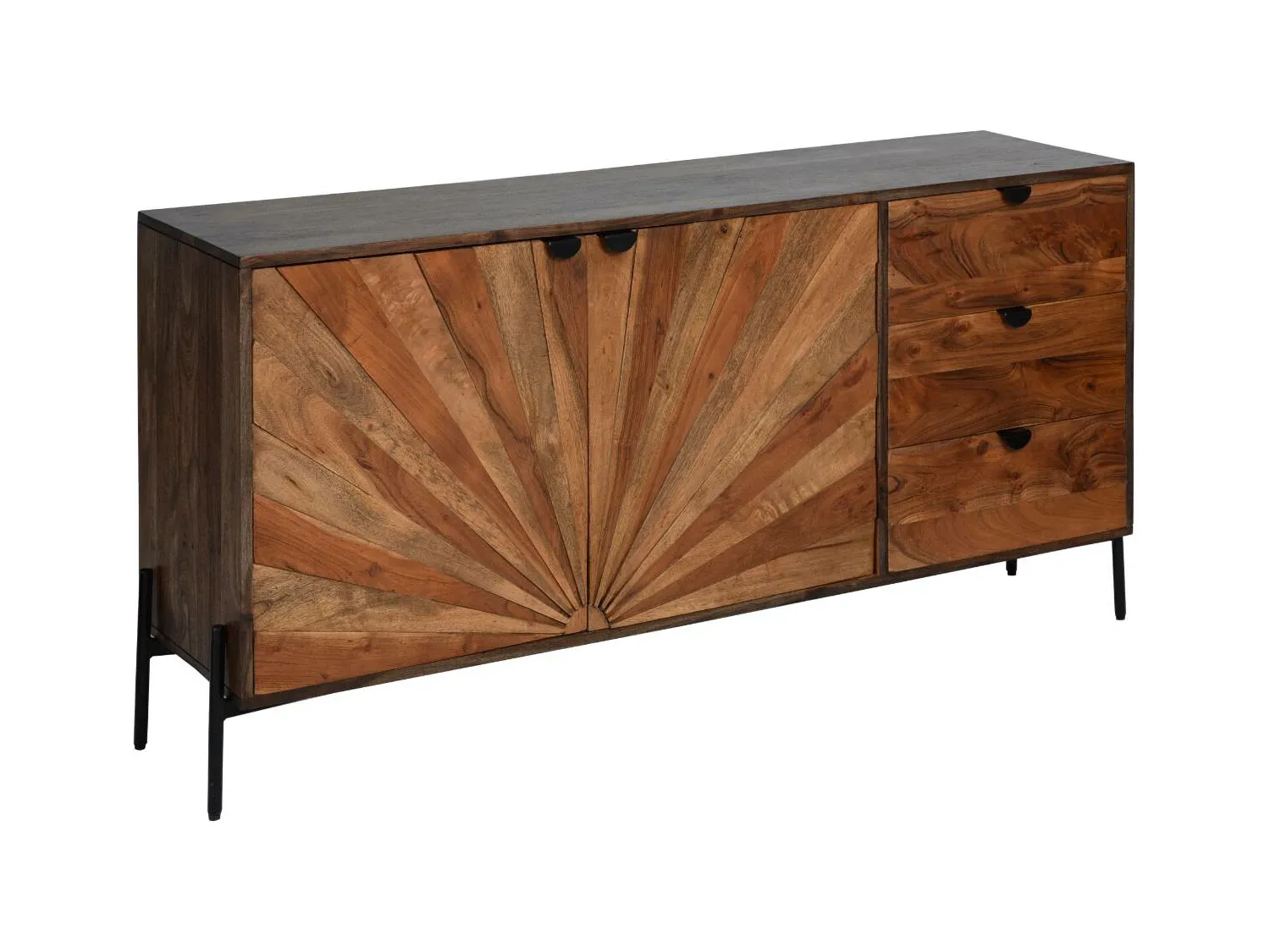 Buffet en bois d'acacia Elvira