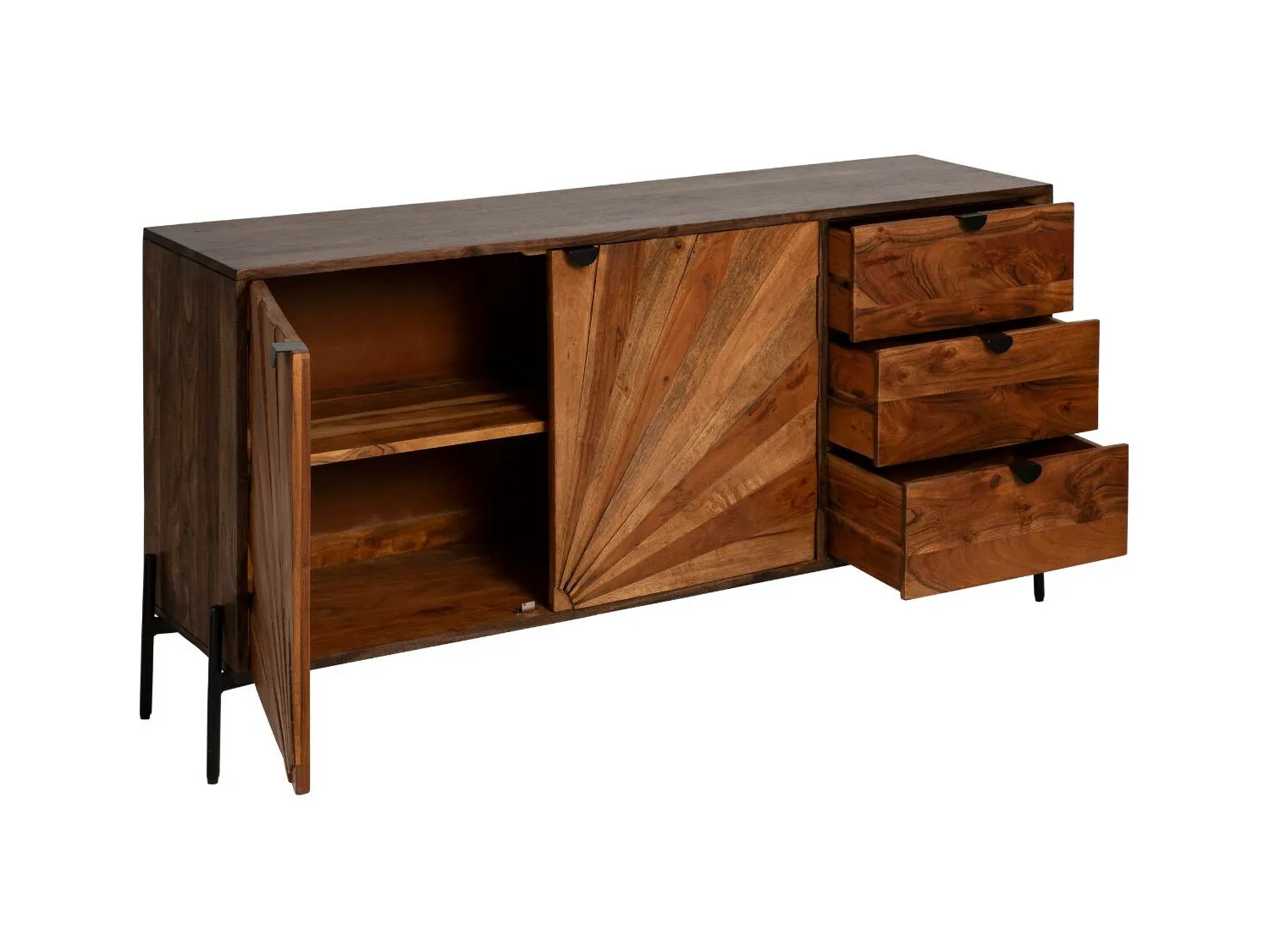 Buffet en bois d'acacia Elvira