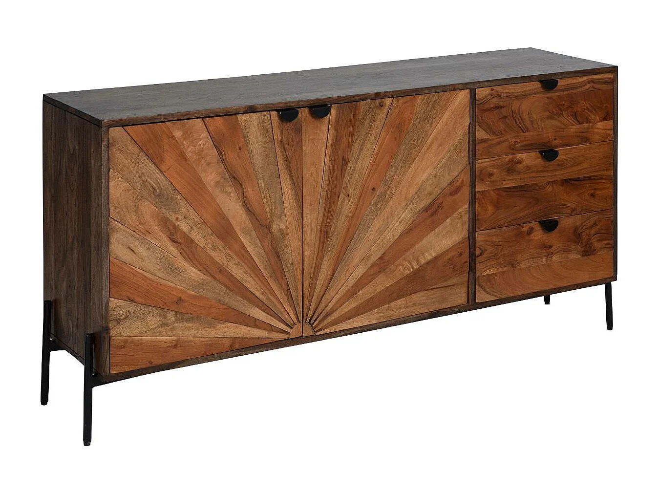 Buffet en bois d'acacia Elvira