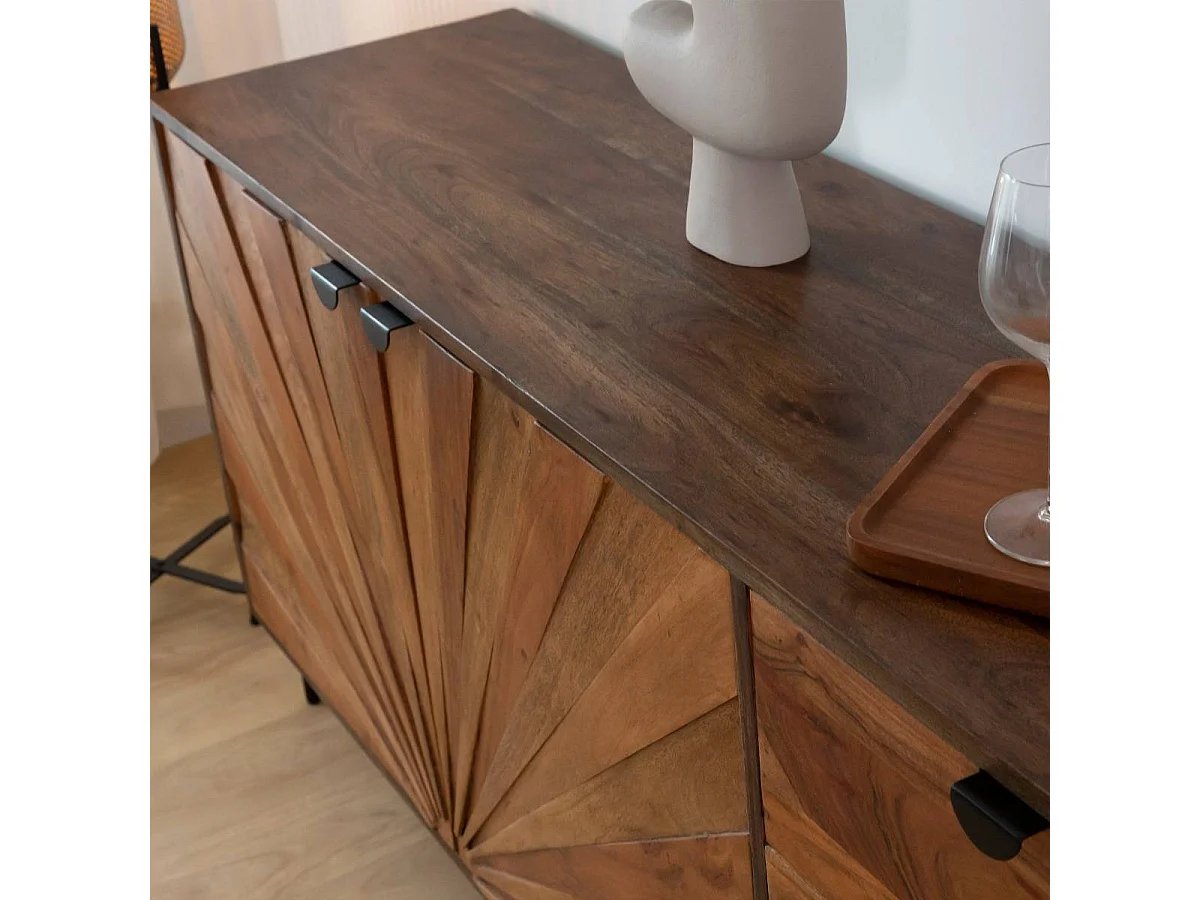 Buffet en bois d'acacia Elvira