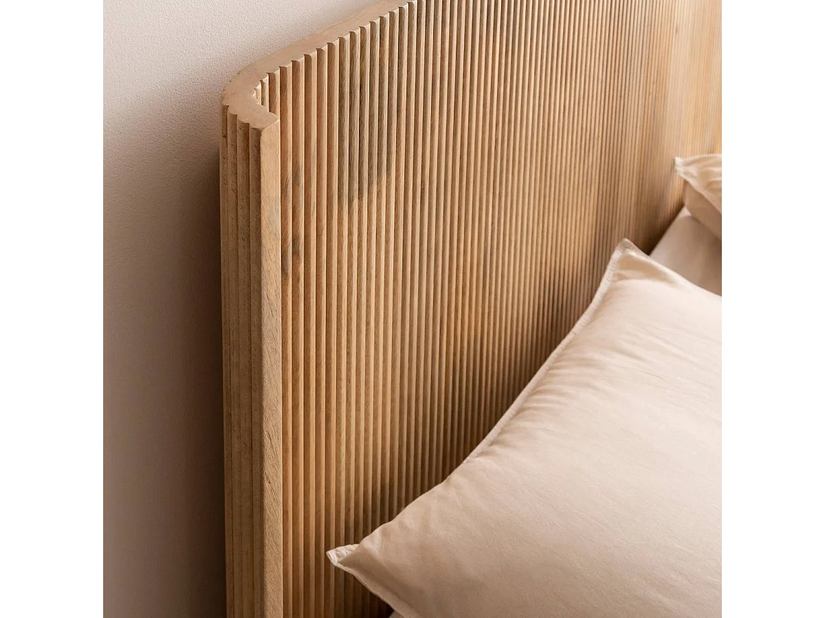Tête de lit en bois de manguier Palmyre