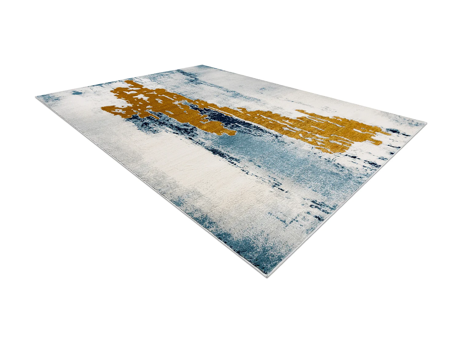 Tapis EMERALD exclusif 1025 glamour, élégant vintage bleu / or 140x190 cm