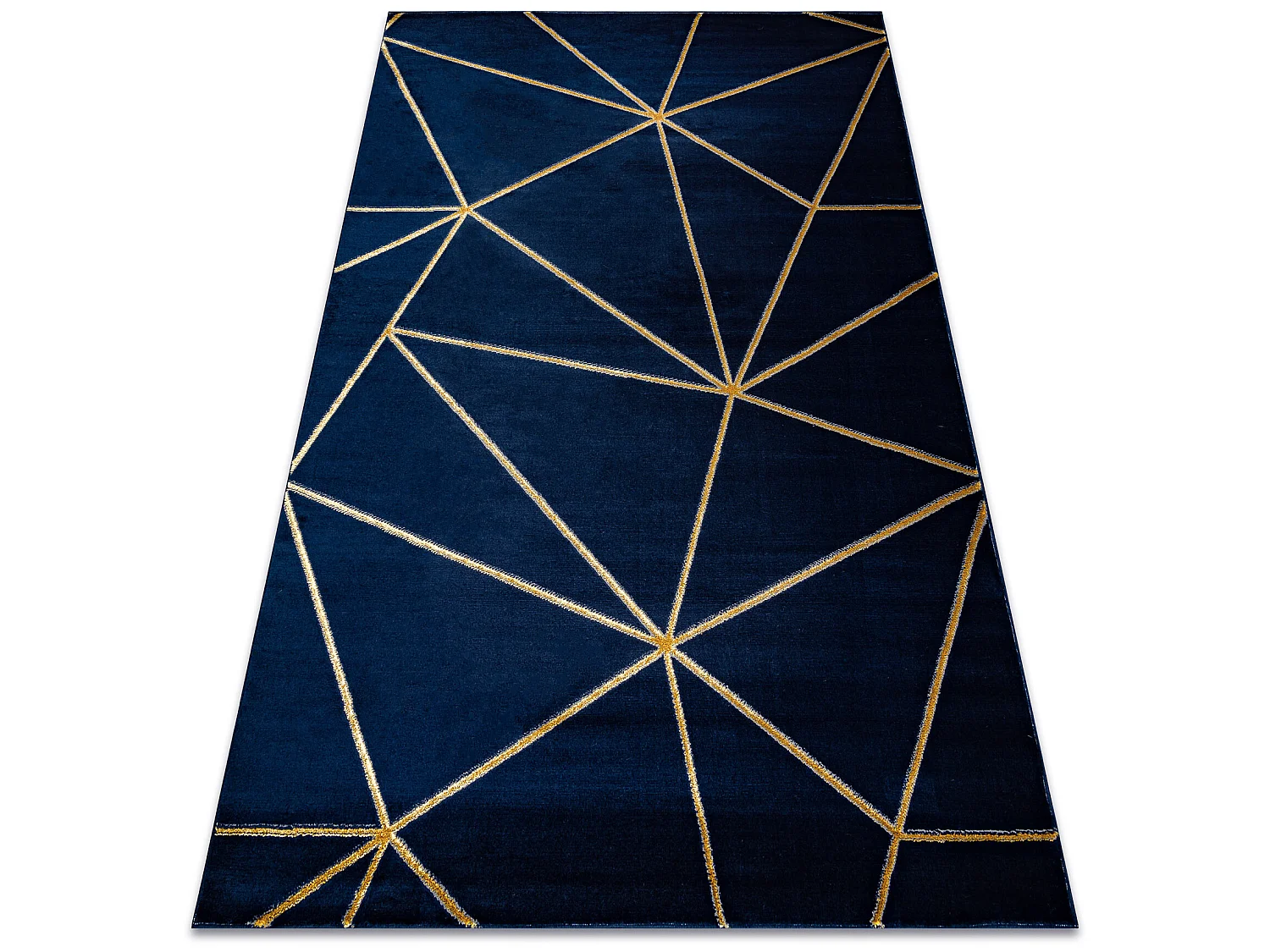 Tapis EMERALD exclusif 1013 glamour, élégant géométrique blu scuro 140x190 cm