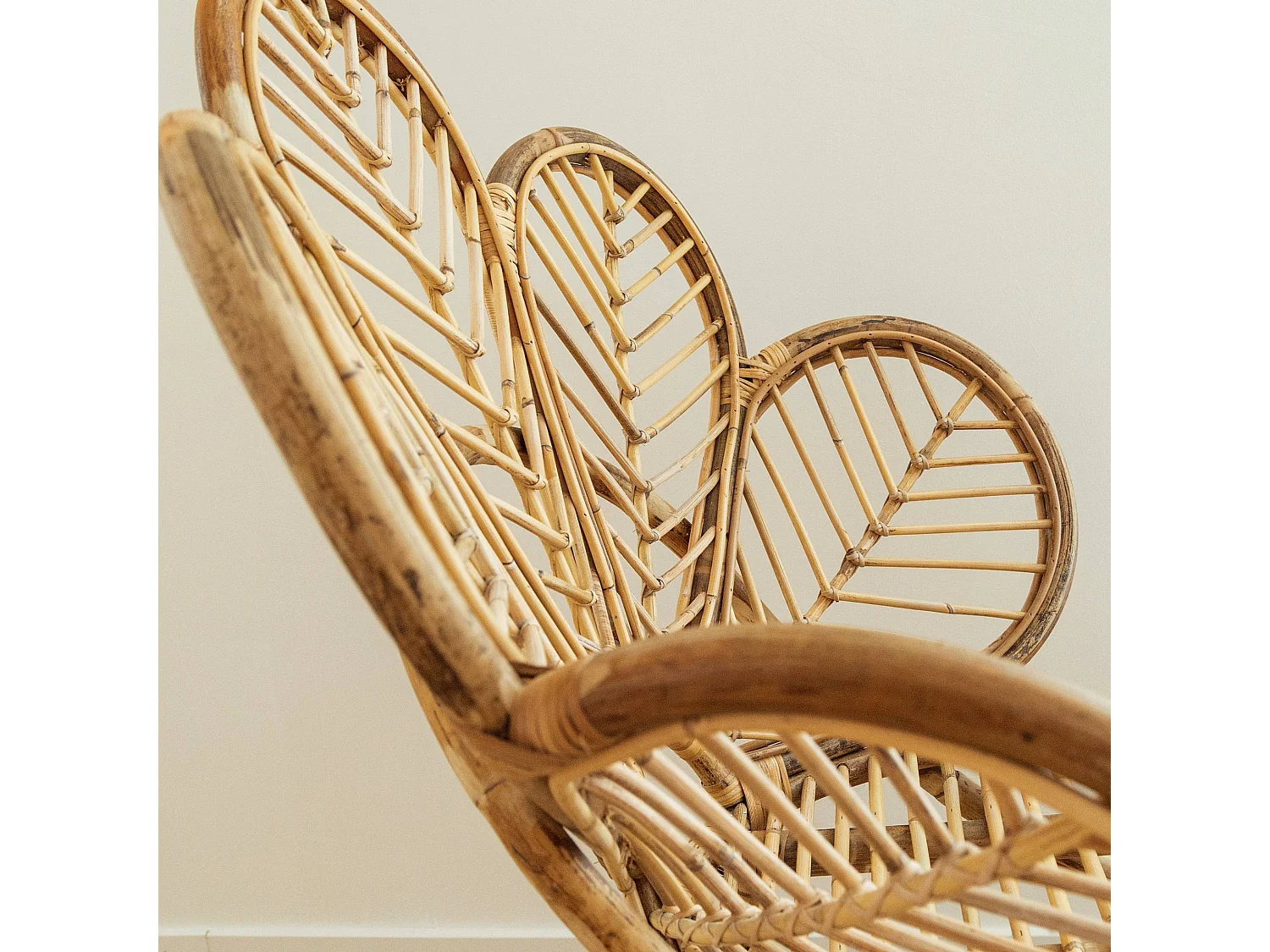 Fauteuil de jardin en rotin fleur Rattan