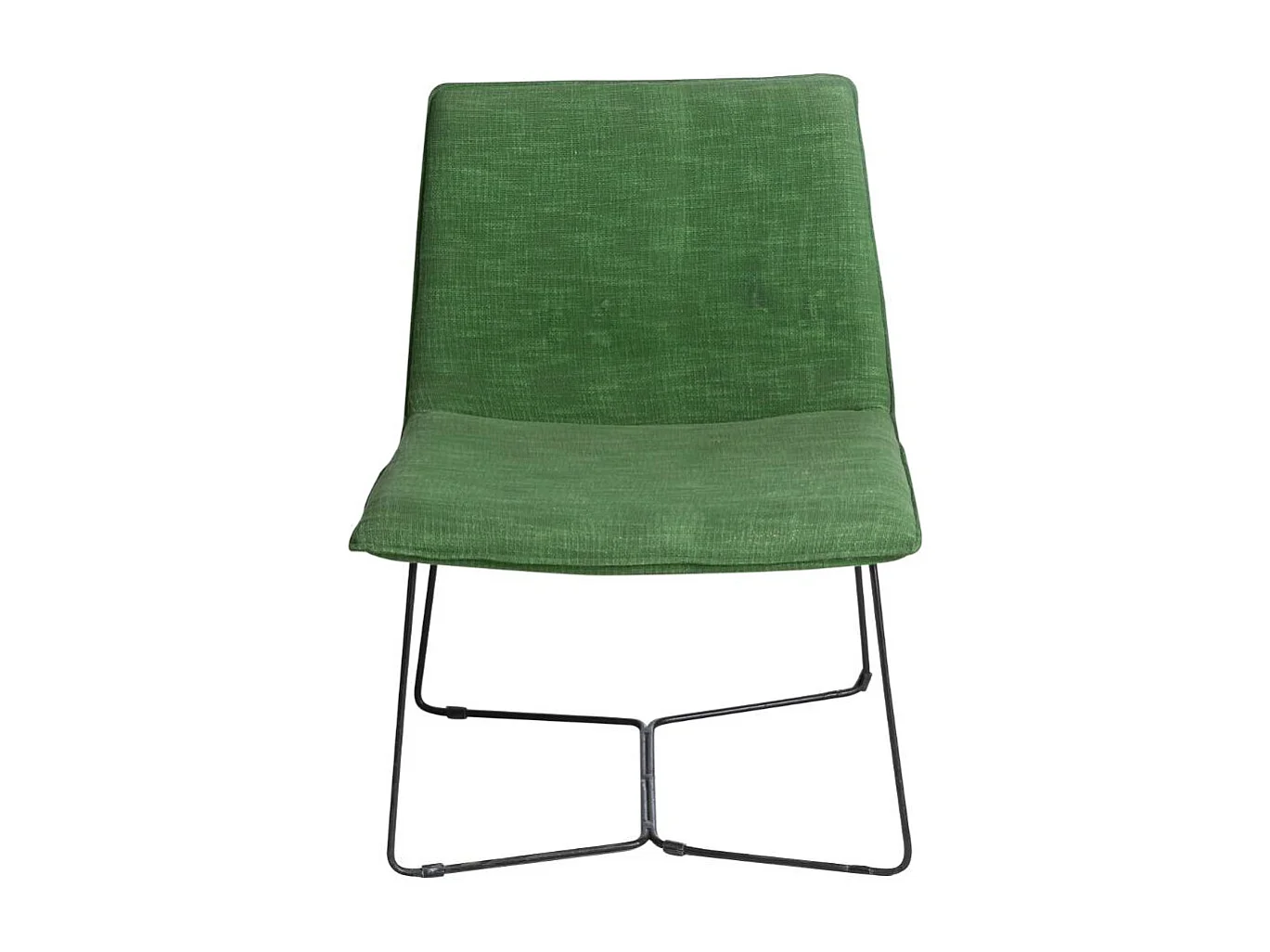 Fauteuil en tissu et métal Isaure