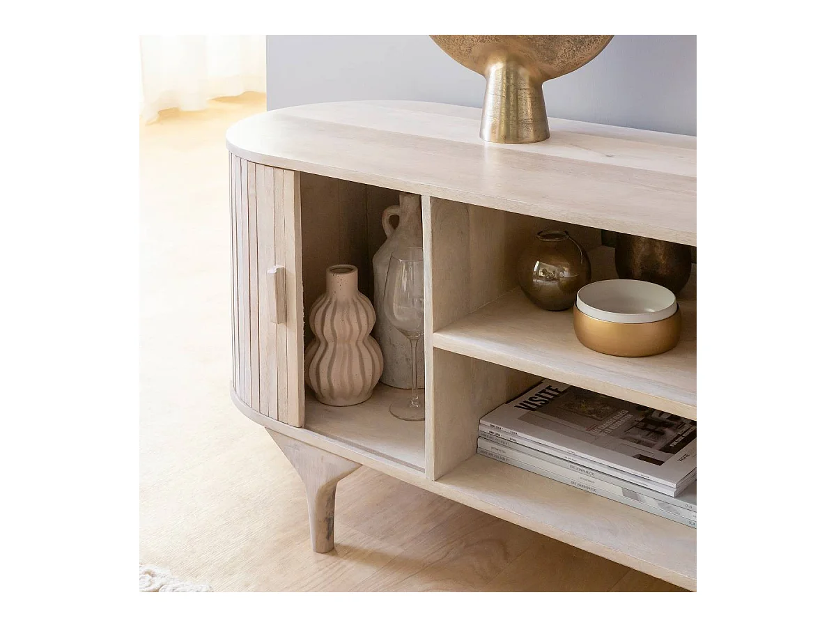 Meuble tv en bois de manguier Macha