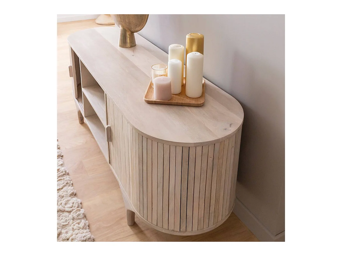 Meuble tv en bois de manguier Macha