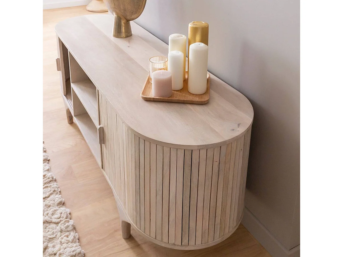 Meuble tv en bois de manguier Macha