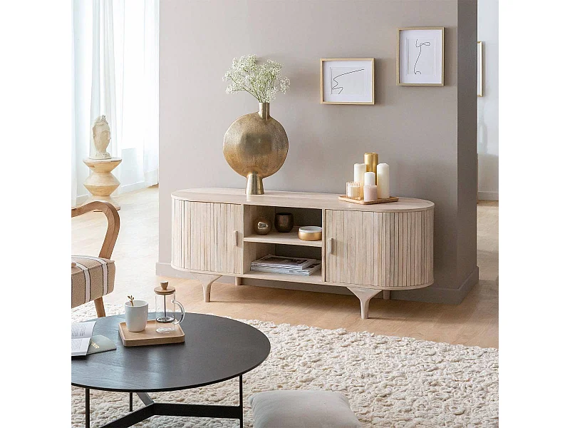 Meuble tv en bois de manguier Macha