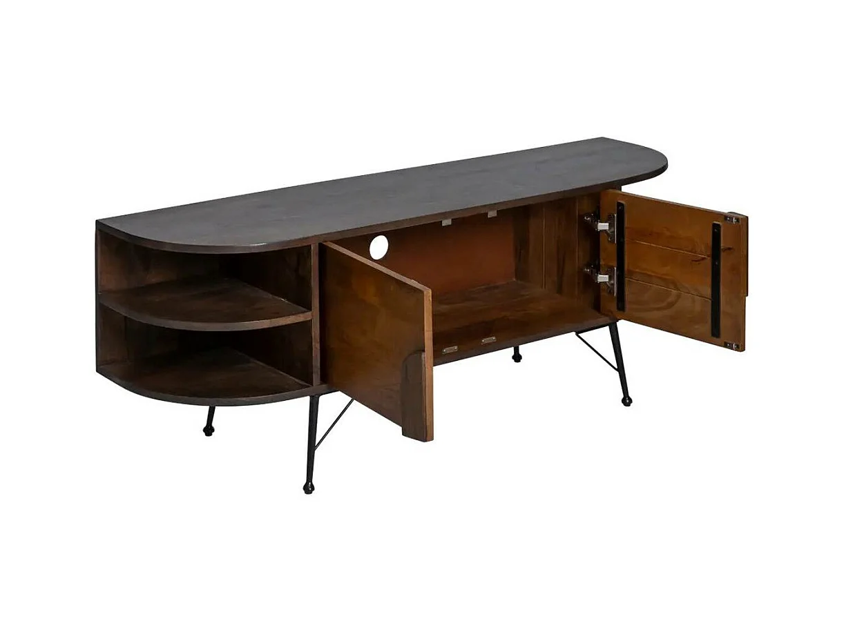 Meuble TV en bois d'acacia Juno