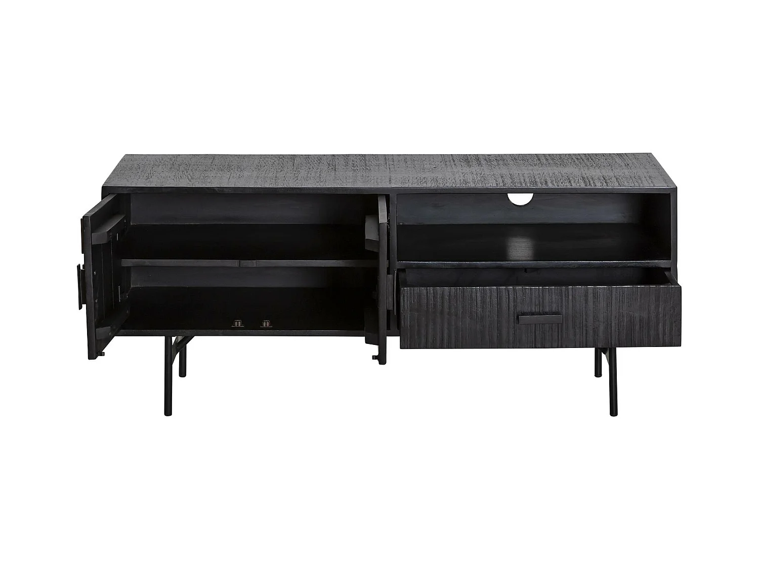 Meuble TV en bois d'acacia Lupin