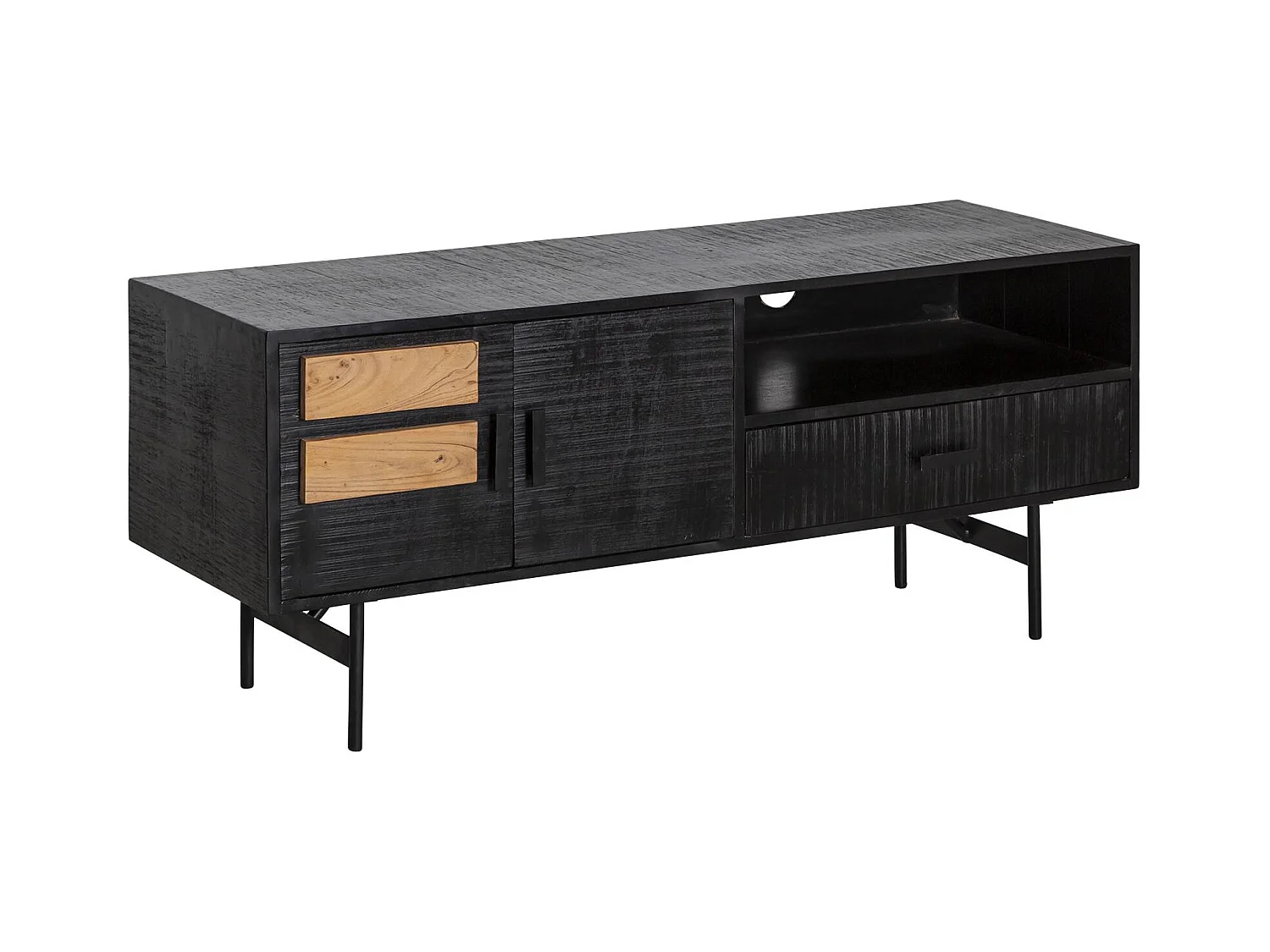 Meuble TV en bois d'acacia Lupin