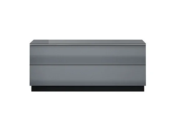 Mobile TV 120cm collezione ZANTE con 1 porta. Colore nero e grigio lucido.