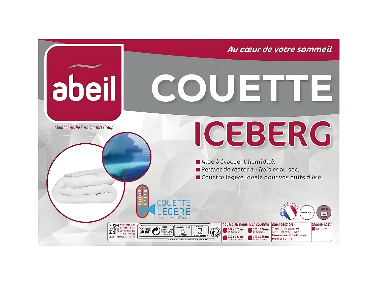 ABEIL Couette legere ICEBERG 220x240cm