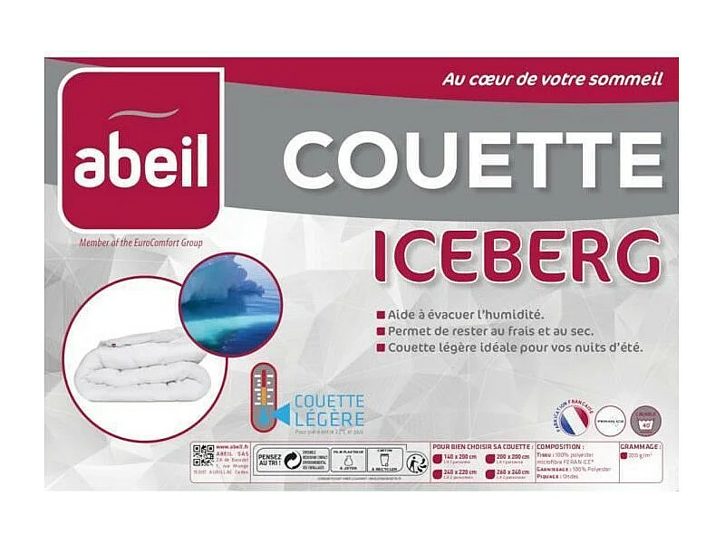 ABEIL Couette legere ICEBERG 200x200cm
