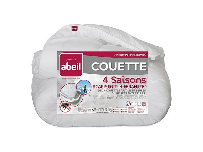 ABEIL Couette 4 Saisons ANTI-ACARIENS 140x200cm