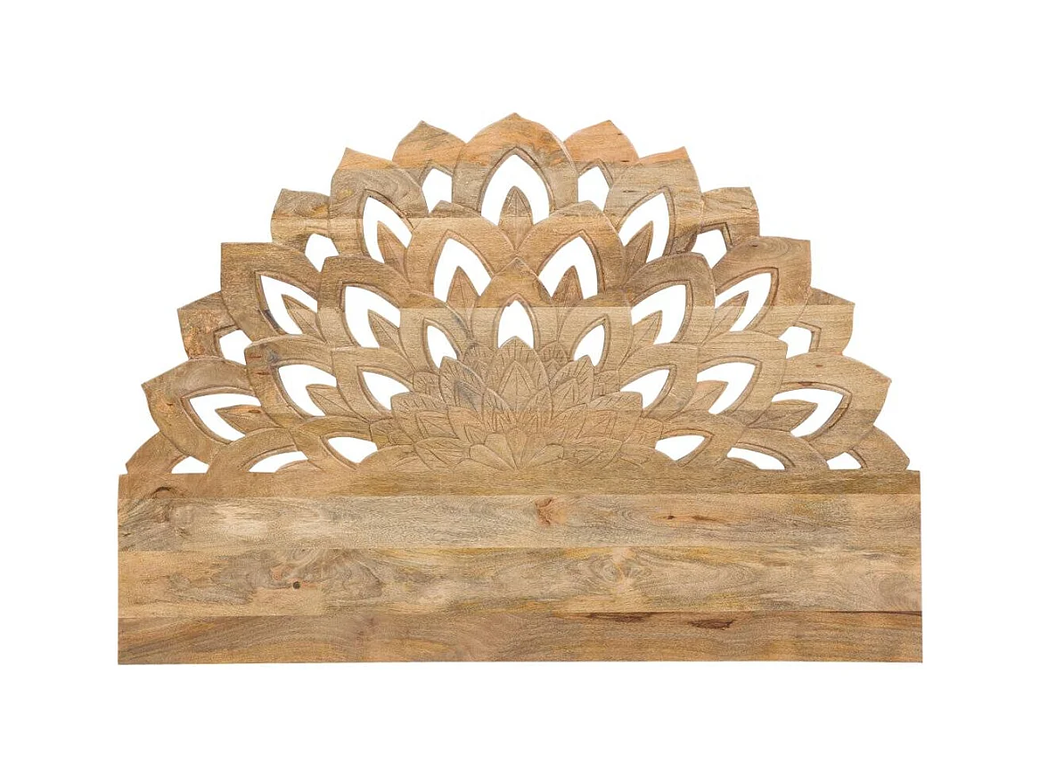 Tête de lit lotus en bois de manguier sculpté 160 cm Valentina