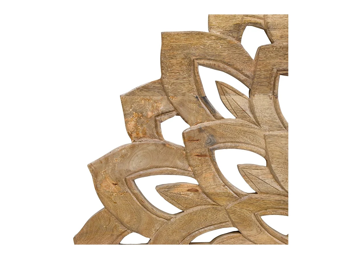 Tête de lit lotus en bois de manguier sculpté 160 cm Valentina