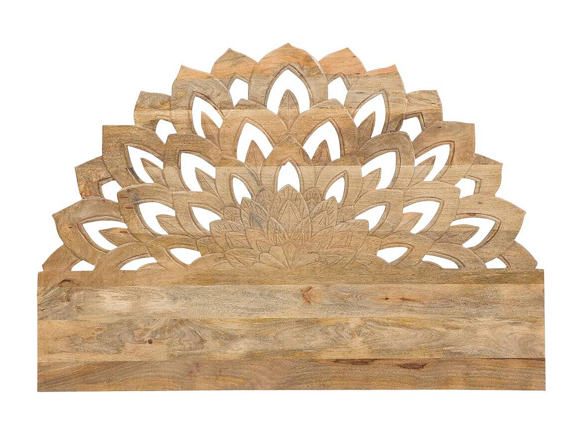 Tête de lit lotus en bois de manguier sculpté 160 cm Valentina