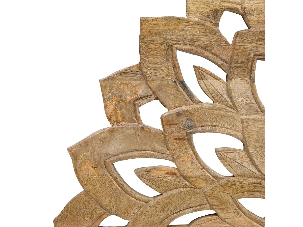 Tête de lit lotus en bois de manguier sculpté 160 cm Valentina