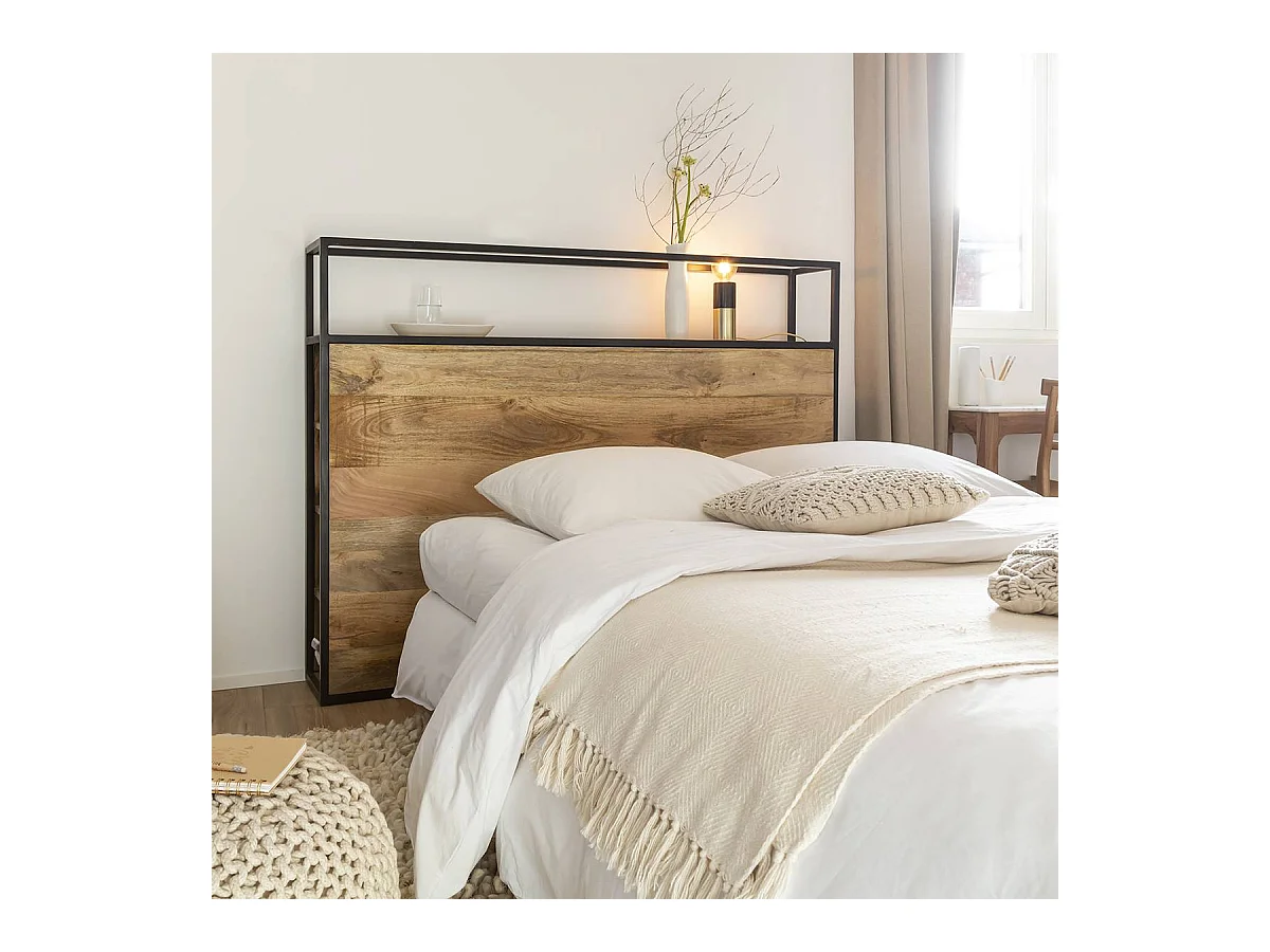 Tête de lit en bois de manguier 160 cm Armelle