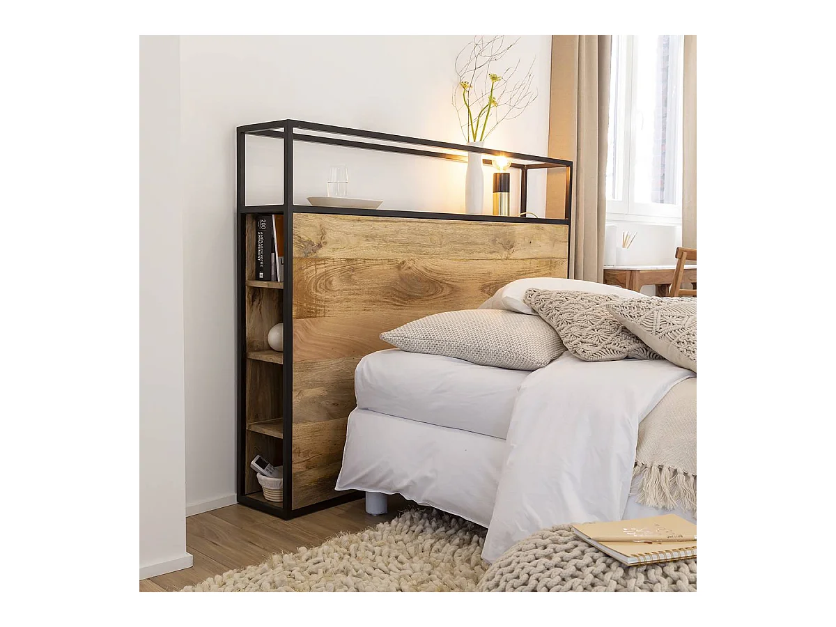 Tête de lit en bois de manguier 160 cm Armelle