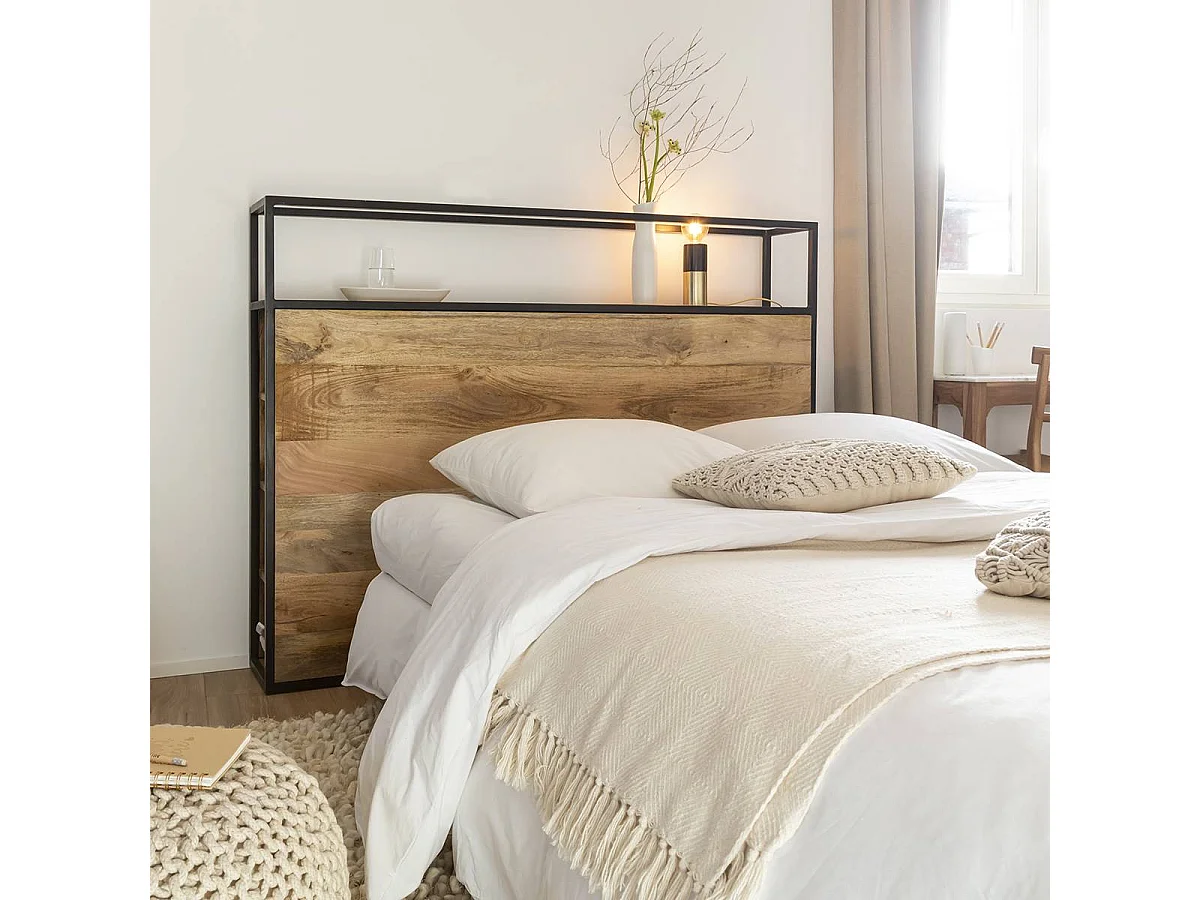 Tête de lit en bois de manguier 160 cm Armelle