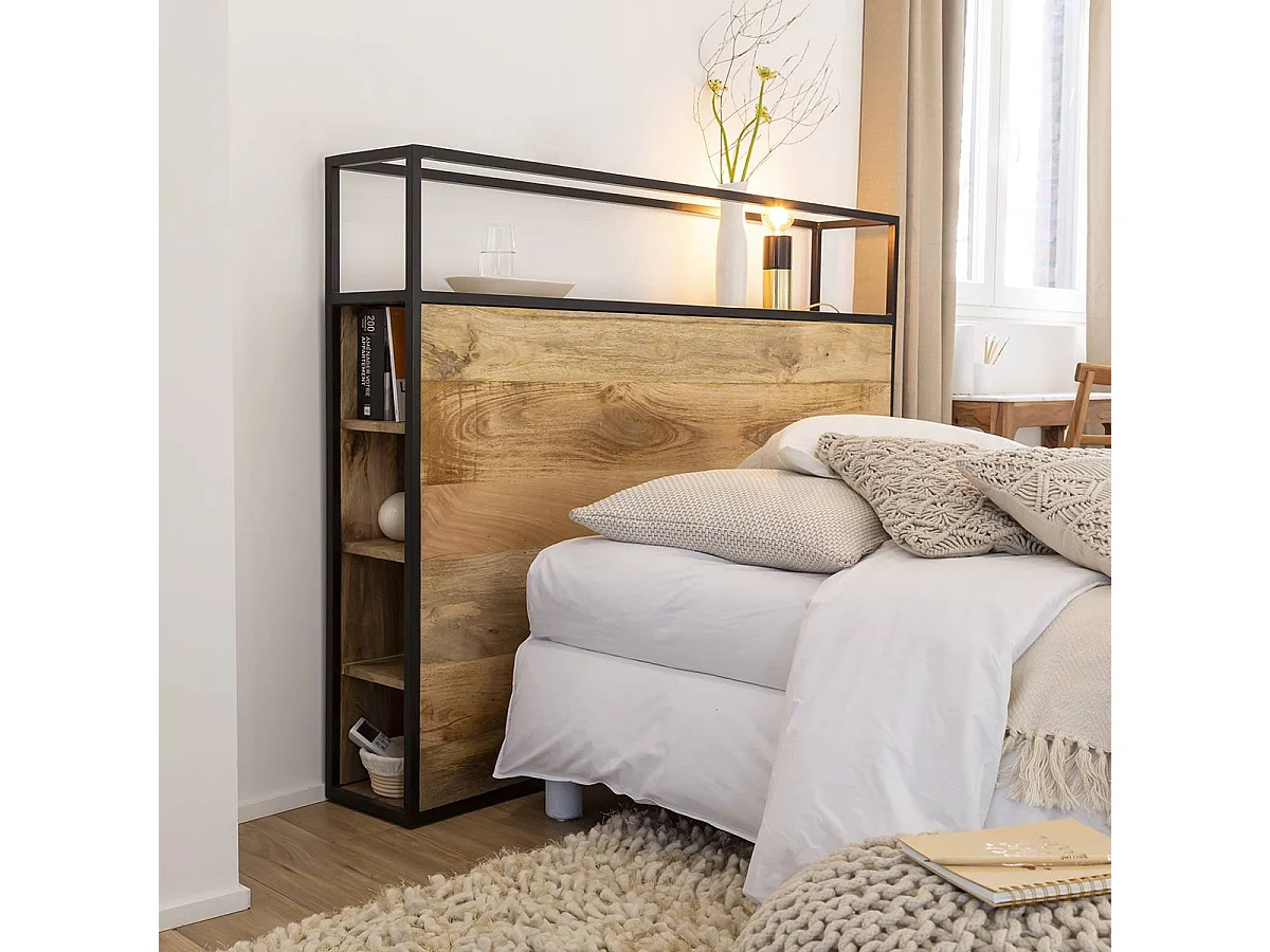 Tête de lit en bois de manguier 160 cm Armelle