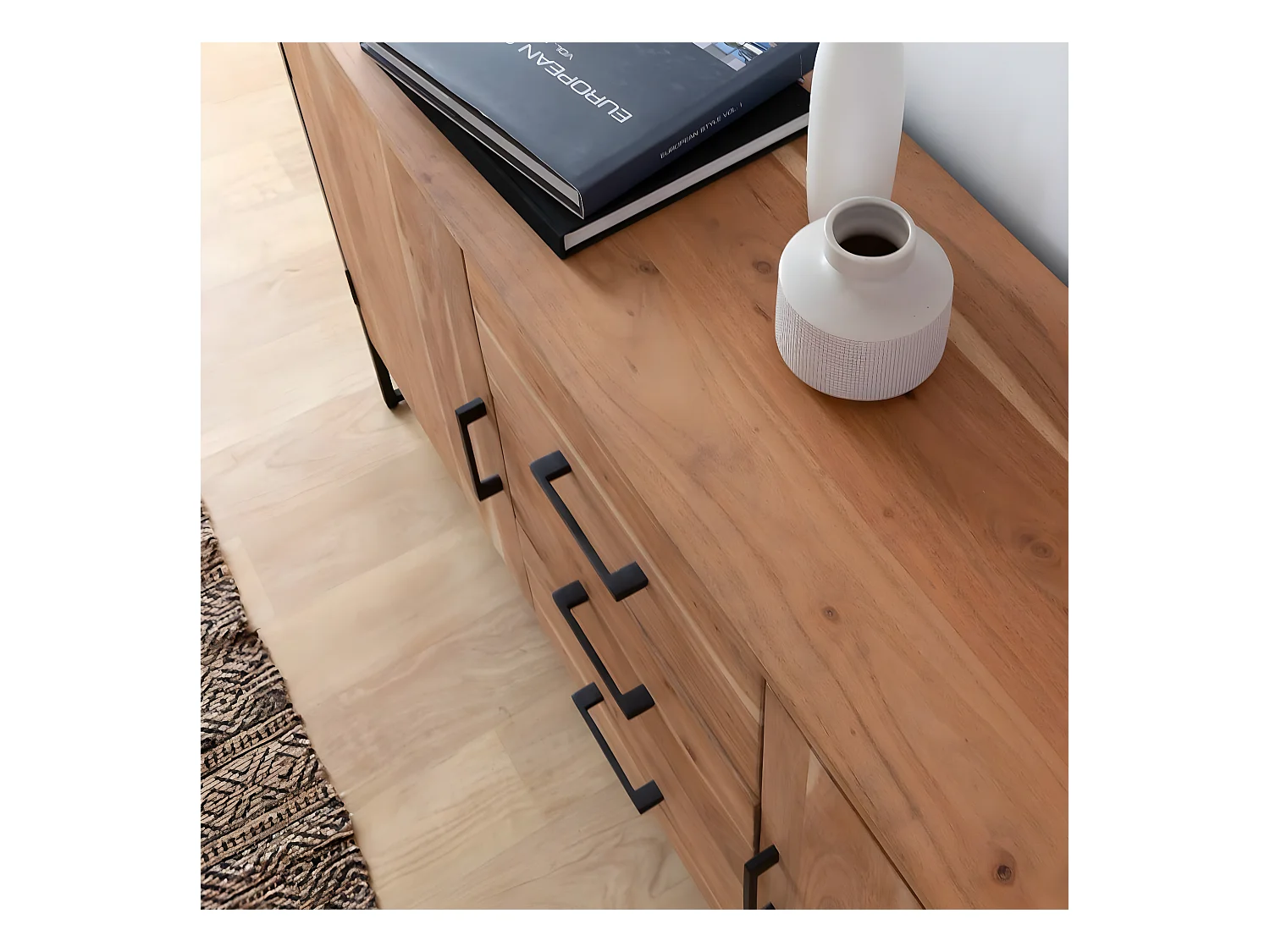 Buffet en bois d'acacia et métal Bosco