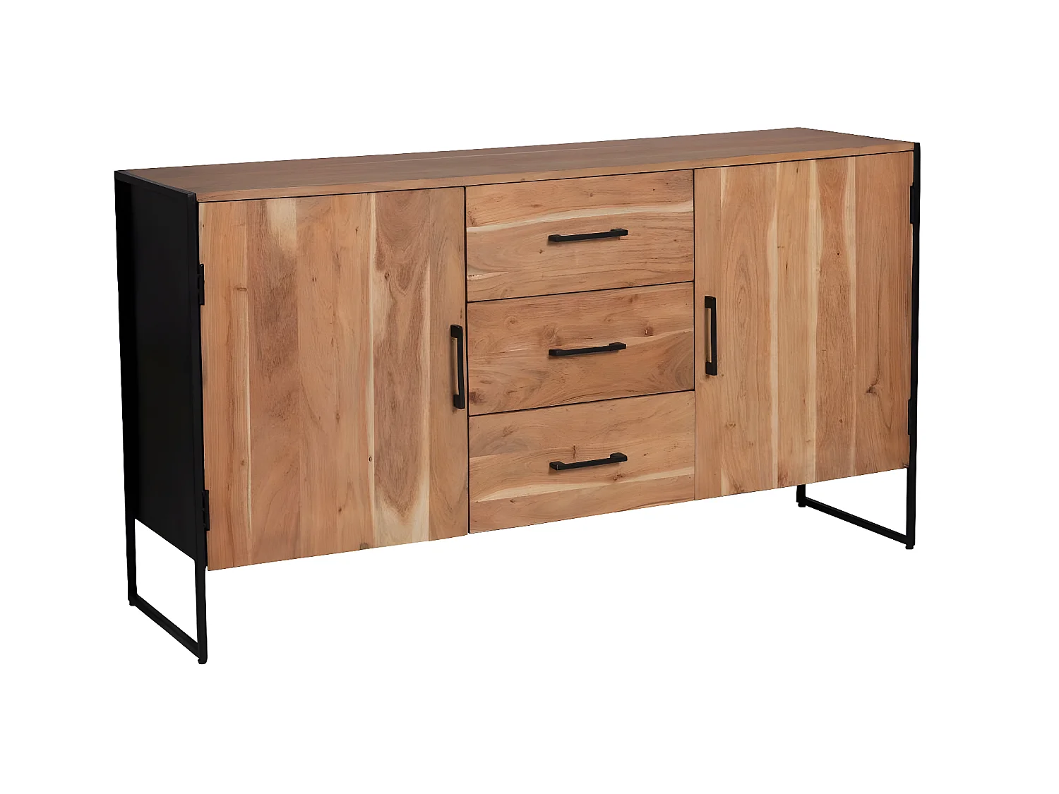 Buffet en bois d'acacia et métal Bosco