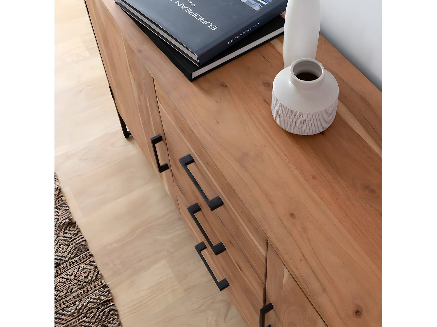 Buffet en bois d'acacia et métal Bosco