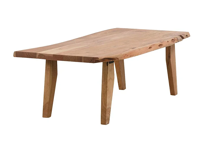 Mesa de centro de madera de acacia Tree con almacenamiento - Estilo escandinavo