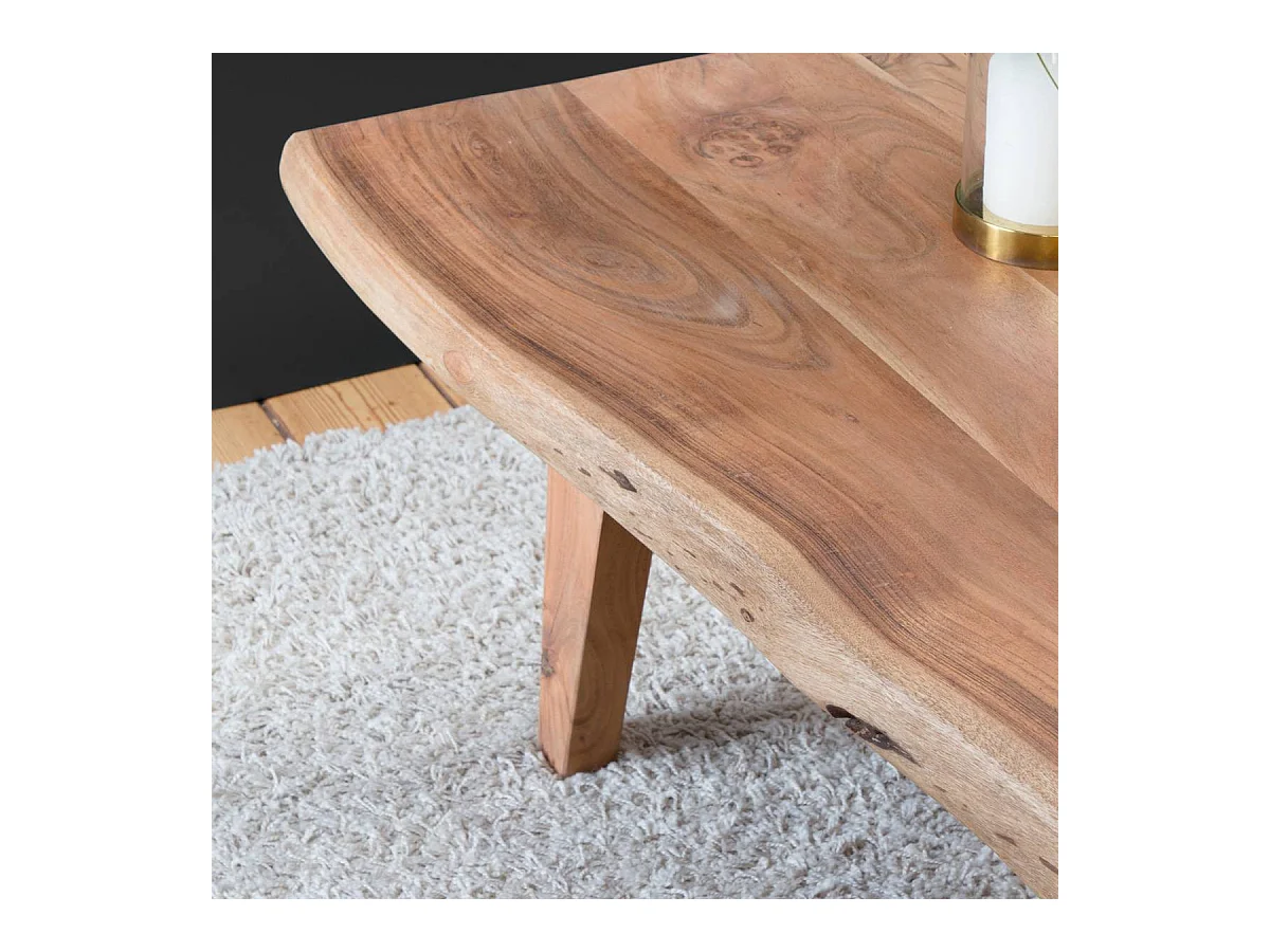 Table basse en bois d'acacia Tree