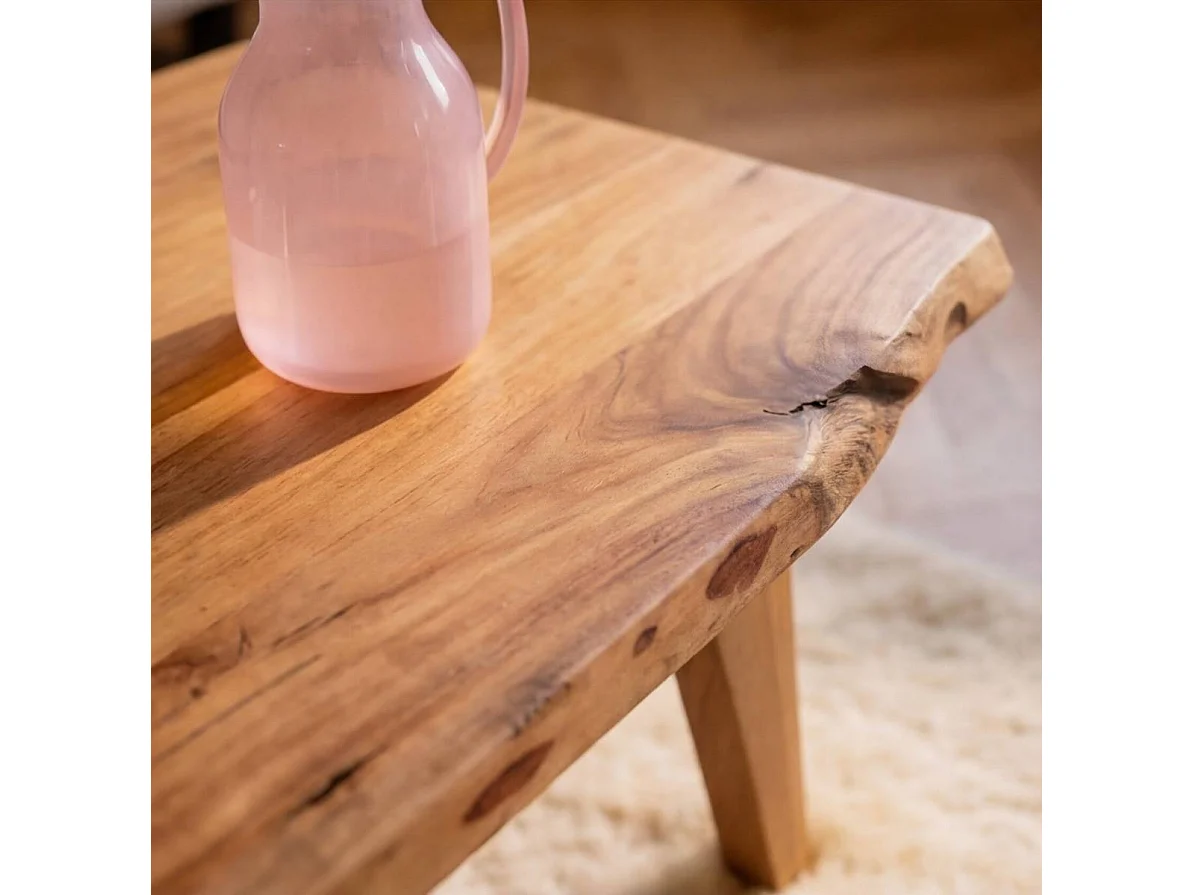 Table basse en bois d'acacia Loriane
