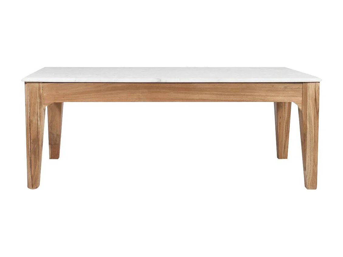 Mesa de centro de madera de mango Arthuro con almacenamiento integrado - Estilo escandinavo