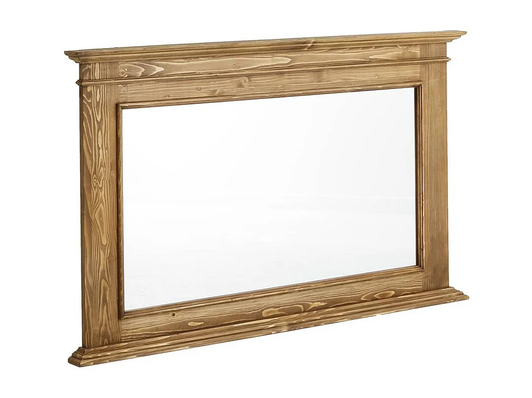 Miroir en bois de pin ciré miel Manel