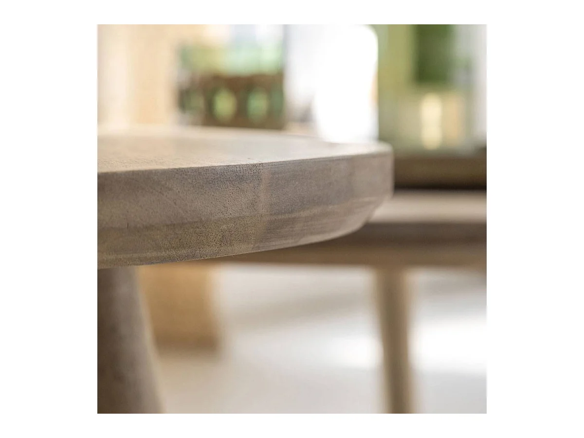 Table basse gigogne en bois de manguier Mykonos
