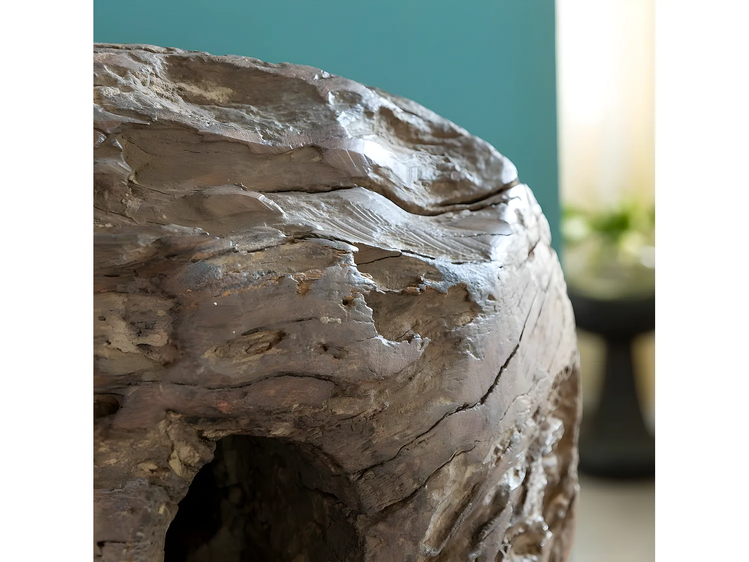 Sculpture en bois et métal Fannie