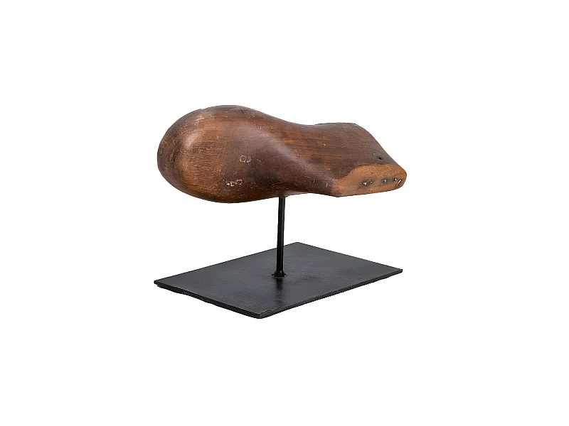 Sculpture en bois et métal Estel