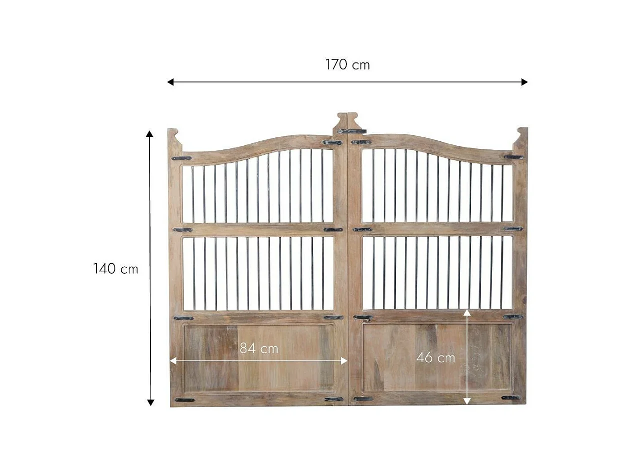 Tête de lit en bois de manguier 160cm Salomé