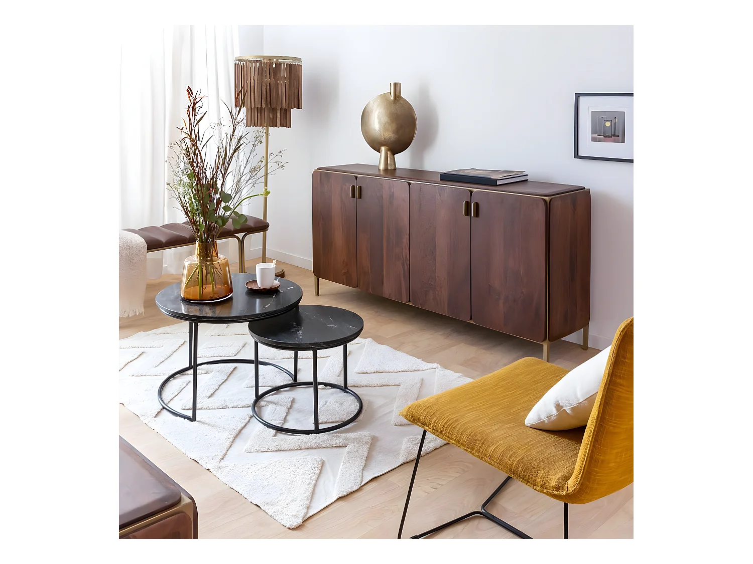 Buffet en bois de manguier Lisette