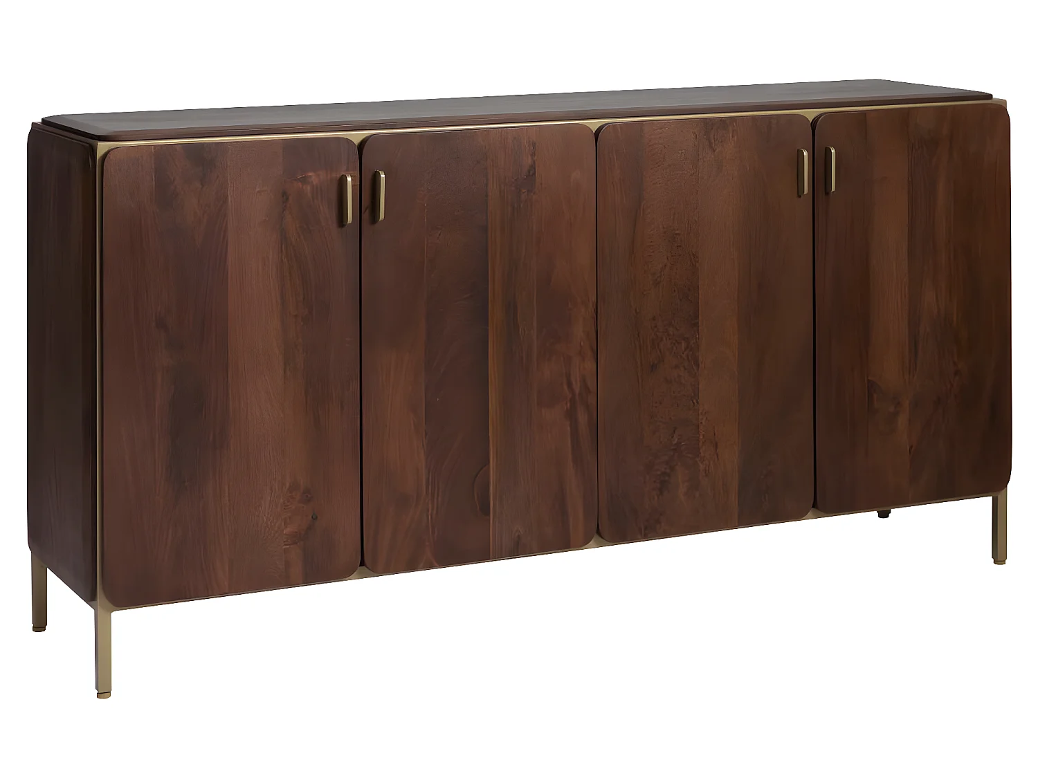 Buffet de madera de mango Lisette - Diseño elegante y original - 80x160x40cm