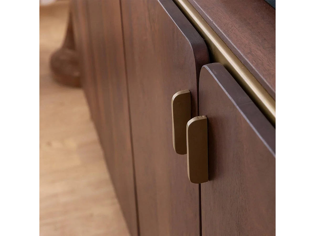 Buffet de madera de mango Lisette - Diseño elegante y original - 80x160x40cm