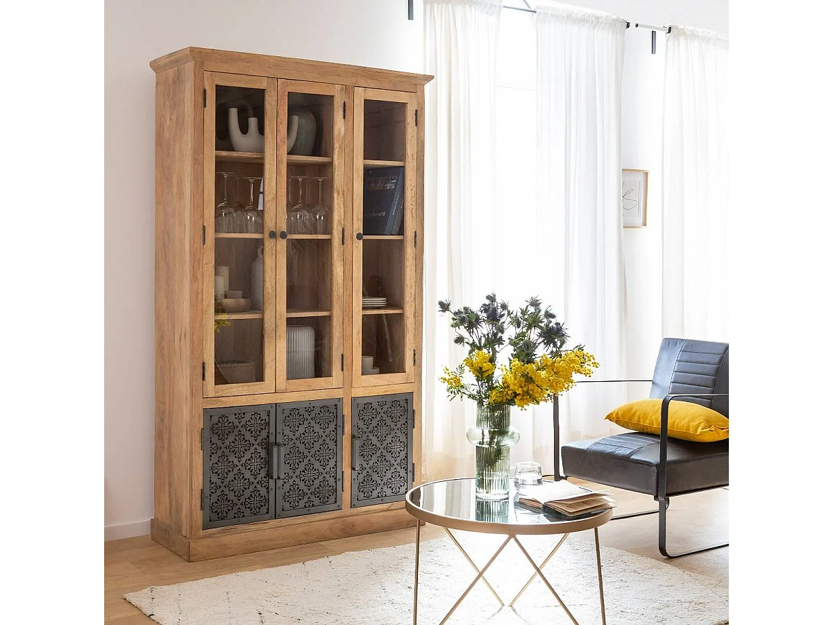 Vaisselier en bois de manguier Sahara