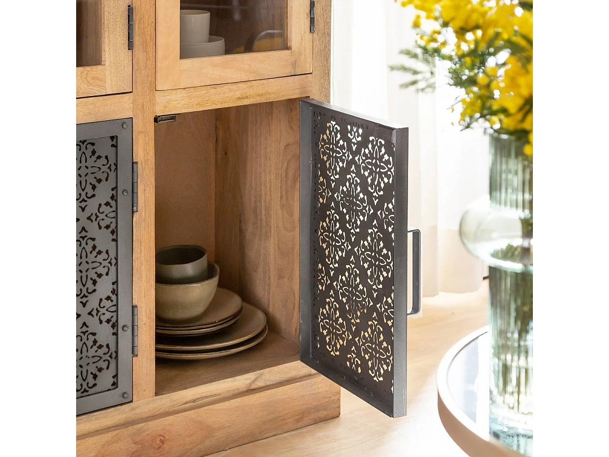 Vaisselier en bois de manguier Sahara