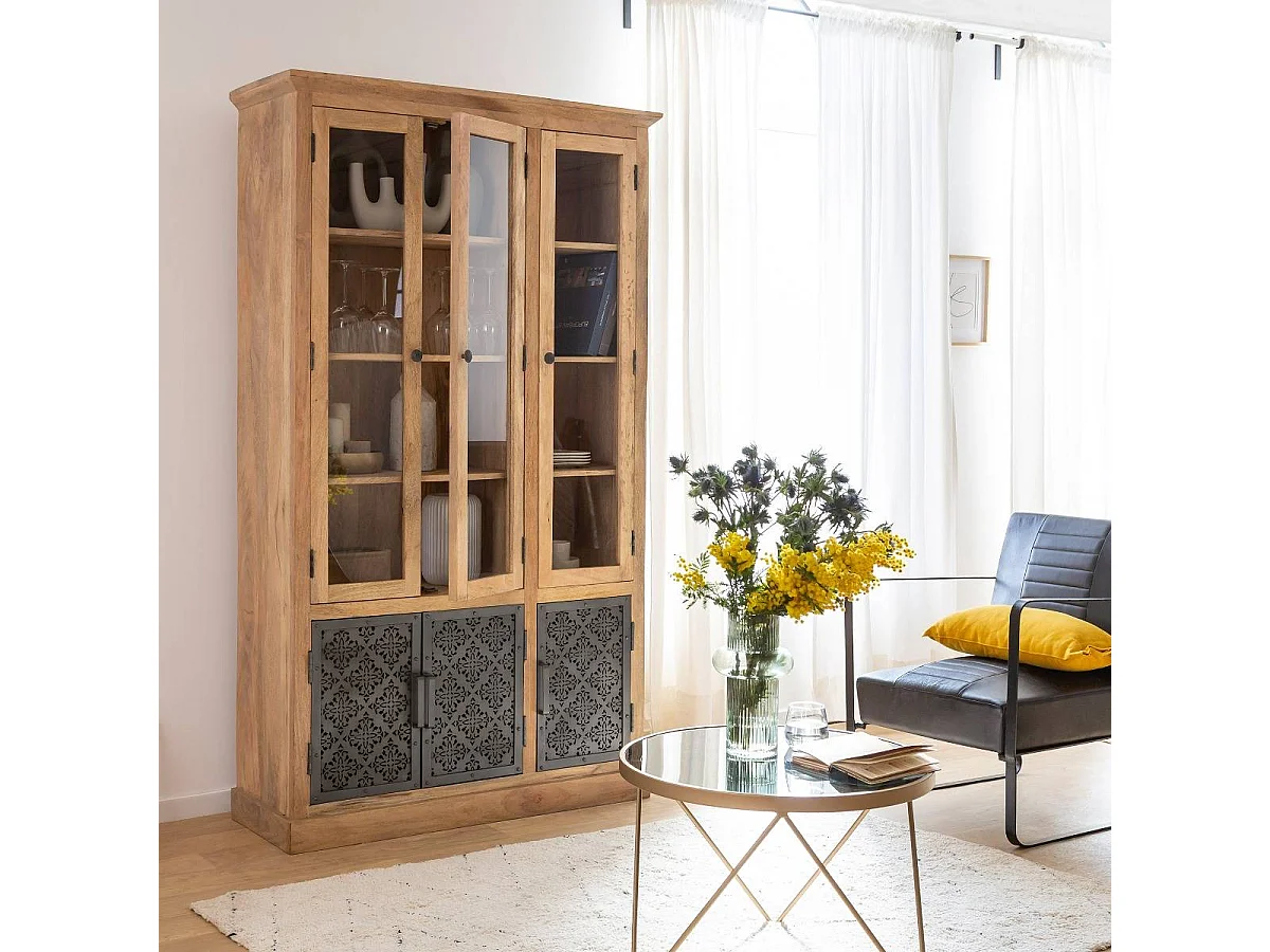 Vaisselier en bois de manguier Sahara