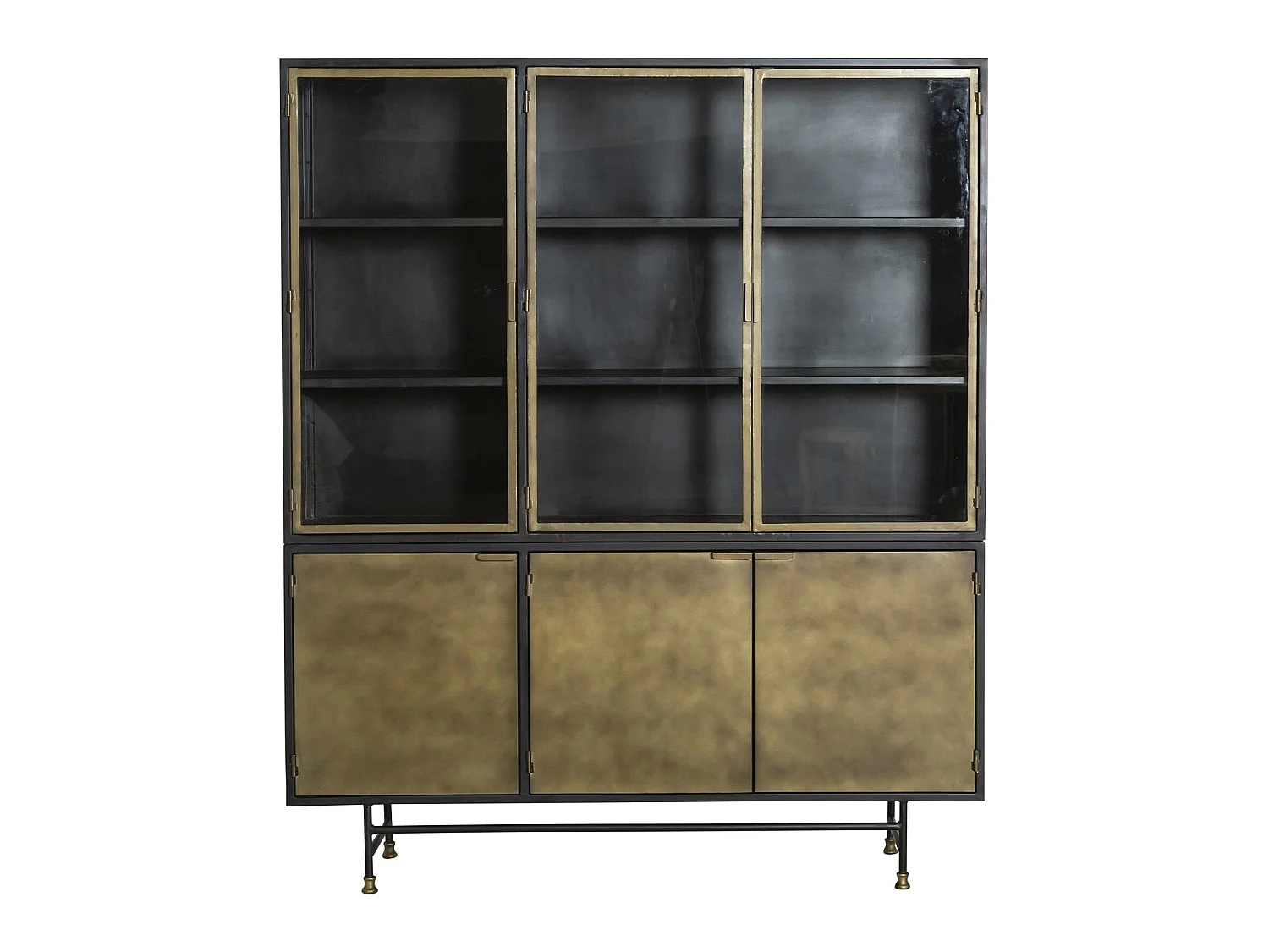 Vaisselier en laiton et métal Janelle