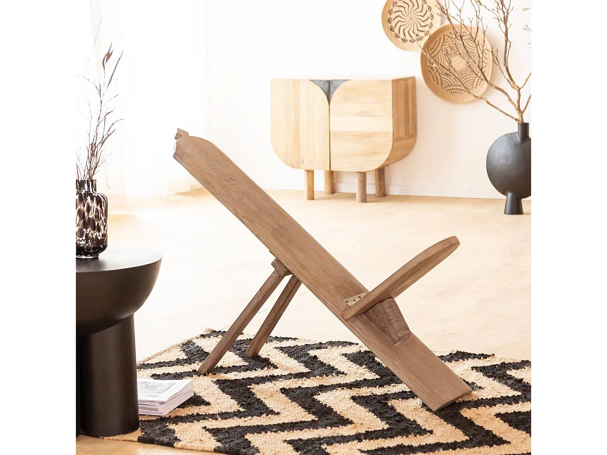 Sillón reclinable de madera Jordana de Made in Meubles